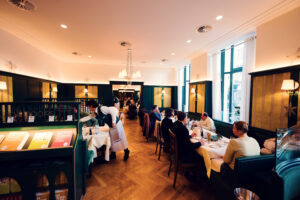 Elegant dining room at Plachutta Wollzeile.