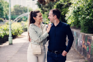 Adriana and Mario enjoying the moment at Stadtpark.
