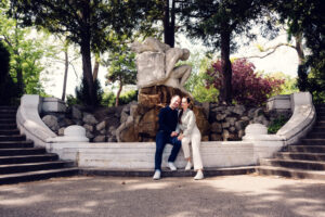 Adriana and Mario enjoying the moment at Stadtpark.