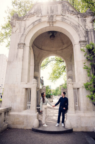 Art Nouveau details of park buildings at Stadtpark.