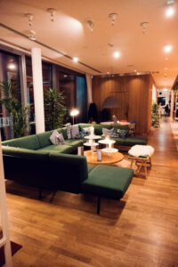 Intimate seating area at ZOKU.