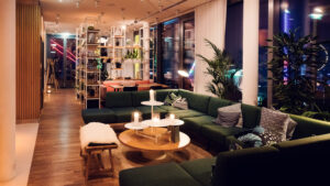 Evening ambiance at ZOKU.