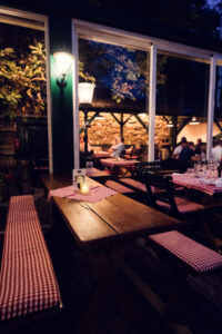 Martin Sepp's garden terrace.