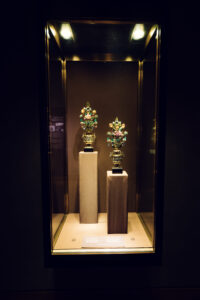 Exquisite Imperial Flower Bouquet at Vienna's Imperial Treasury, a masterpiece of 18th-century goldsmith artistry.