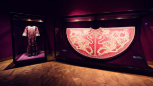 Magnificent Imperial Coronation Mantle at Vienna's Imperial Treasury, a masterpiece of medieval textile art created in Palermo in 1133.