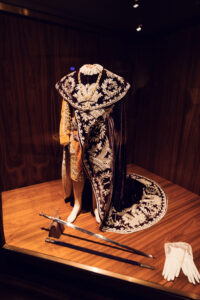 Prestigious robes of a Knight of the Austrian Order of the Iron Crown at Vienna's Imperial Treasury.
