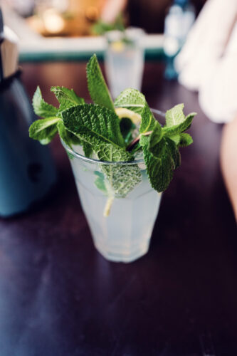 NENI's iconic homemade lemonade with fresh mint.