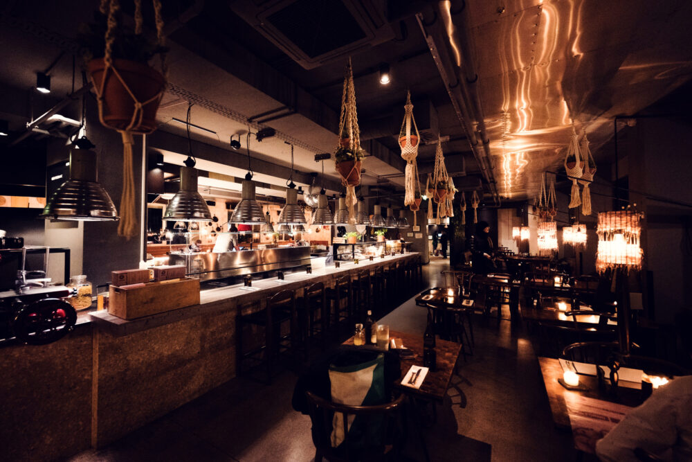 Detail of Ribelli's table settings.