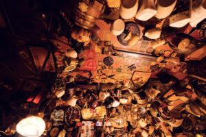 Authentic interior of Bockshorn Irish Pub.