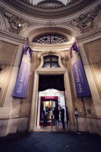 Main entrance to the Sisi Museum at Hofburg Palace Vienna.