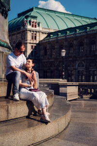 Adriana and Mario photographed at Albertina Museum Vienna.