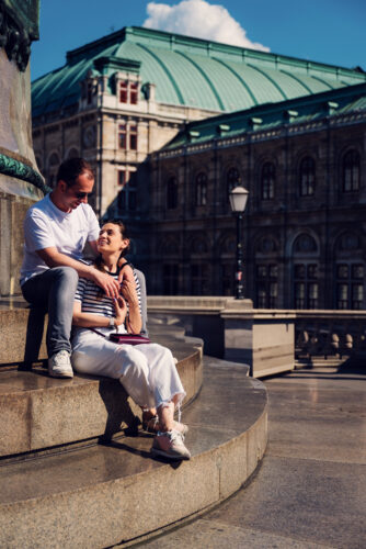 Adriana and Mario photographed at Albertina Museum Vienna.