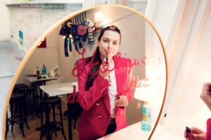 Artistic mirror installation at Casolaro Bros Vienna.