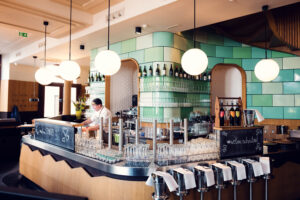 Bar area at Lugeck Figlmüller.