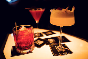 Cocktails served at Loos Bar Vienna.