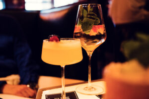 Loos Bar Vienna cocktail menu featuring classic and contemporary drinks.