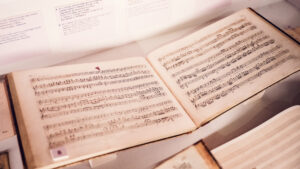 18th century musical notation documents at Mozarthaus.