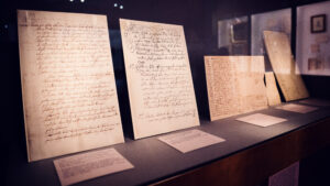 Mozart letter exhibit Mozarthaus.