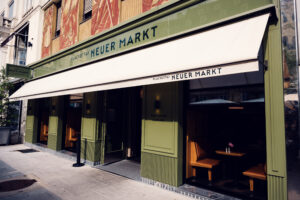 Entrance of Plachutta´s Neuer Markt in Vienna.