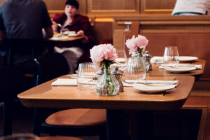Indoor seating at Plachutta´s Neuer Markt in Vienna.