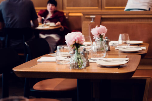 Indoor seating at Plachutta´s Neuer Markt in Vienna.