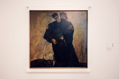 Egon Schiele painting on display at the Leopold Museum in Vienna.