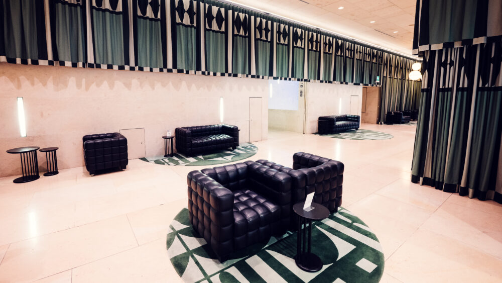 Interior view of the Leopold Museum.