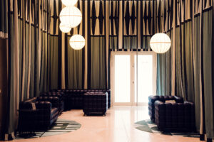 Contemporary architectural style of the Leopold Museum.