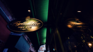 Figlmüller Wollzeile restaurant facade with traditional Viennese architectural details.
